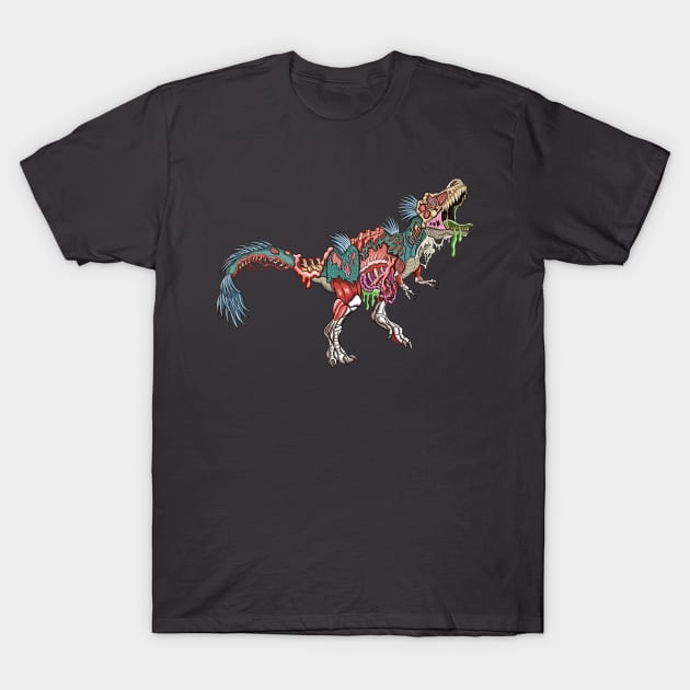 Zombie T-Rex T-Shirt by funny_fuse